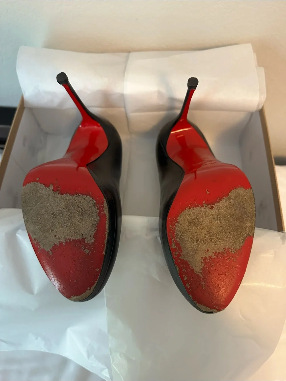 Christian Louboutin Filo 120 Black Leather Platform Pump